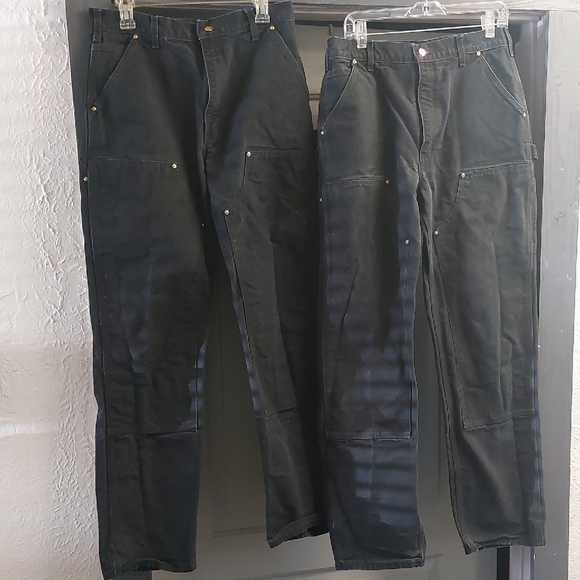Black Carhartt Painter Utility Pants with Pockets Sz 34X34 (SOLD EA PIECE) - Picture 1 of 16